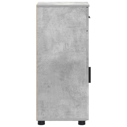 Bathroom Cabinet with Drawer Concrete Grey 30 x 35 x 80 cm