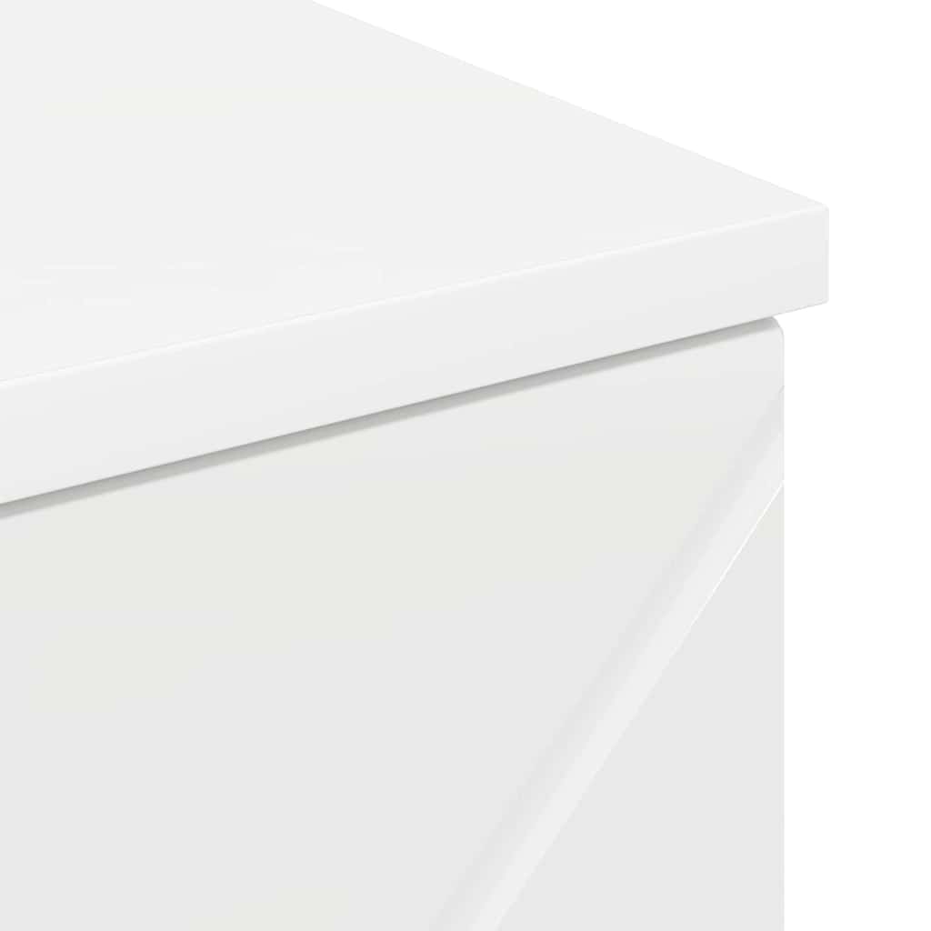 Bathroom Cabinet with Drawer High Gloss White 30 x 35 x 80 cm