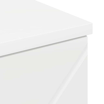 Bathroom Cabinet with Drawer High Gloss White 30 x 35 x 80 cm