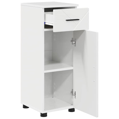 Bathroom Cabinet with Drawer High Gloss White 30 x 35 x 80 cm