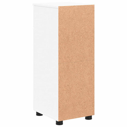 Bathroom Cabinet with Drawer High Gloss White 30 x 35 x 80 cm