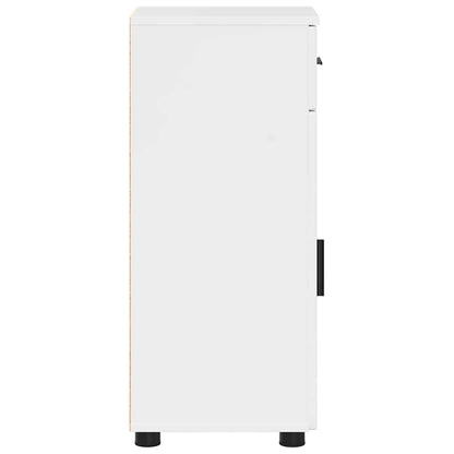 Bathroom Cabinet with Drawer High Gloss White 30 x 35 x 80 cm