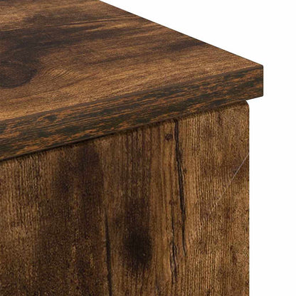 Bathroom Cabinet with Drawer Smoked Oak 30 x 35 x 80 cm