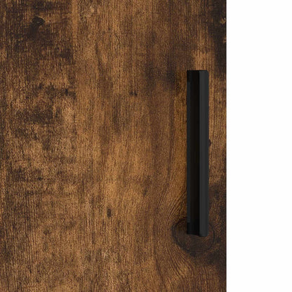 Bathroom Cabinet with Drawer Smoked Oak 30 x 35 x 80 cm