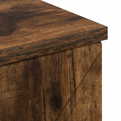 Bathroom Cabinet with Drawer Smoked Oak 30 x 35 x 80 cm