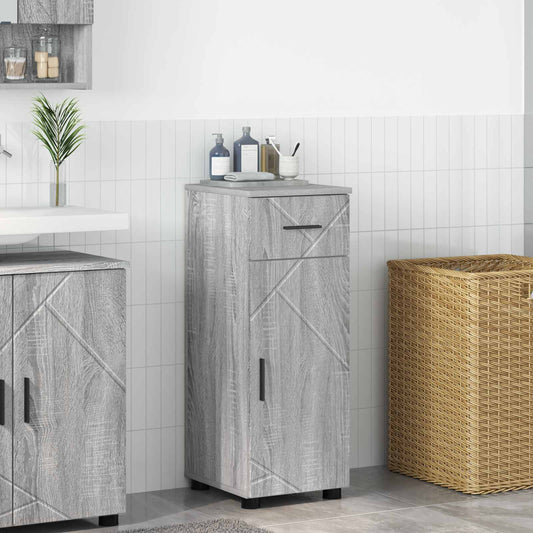 Bathroom Cabinet Grey Sonoma 30 x 35 x 80 cm