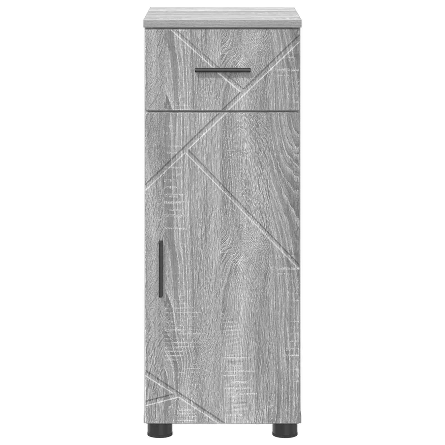 Bathroom Cabinet with Drawer Grey Sonoma 30 x 35 x 80 cm