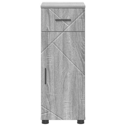 Bathroom Cabinet with Drawer Grey Sonoma 30 x 35 x 80 cm