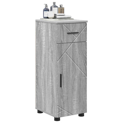 Bathroom Cabinet with Drawer Grey Sonoma 30 x 35 x 80 cm
