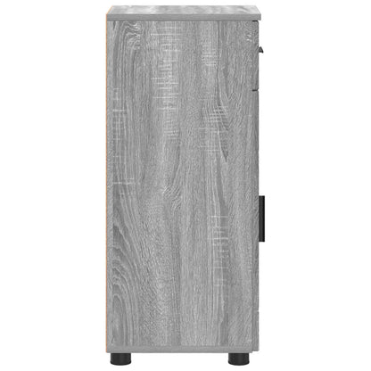 Bathroom Cabinet with Drawer Grey Sonoma 30 x 35 x 80 cm