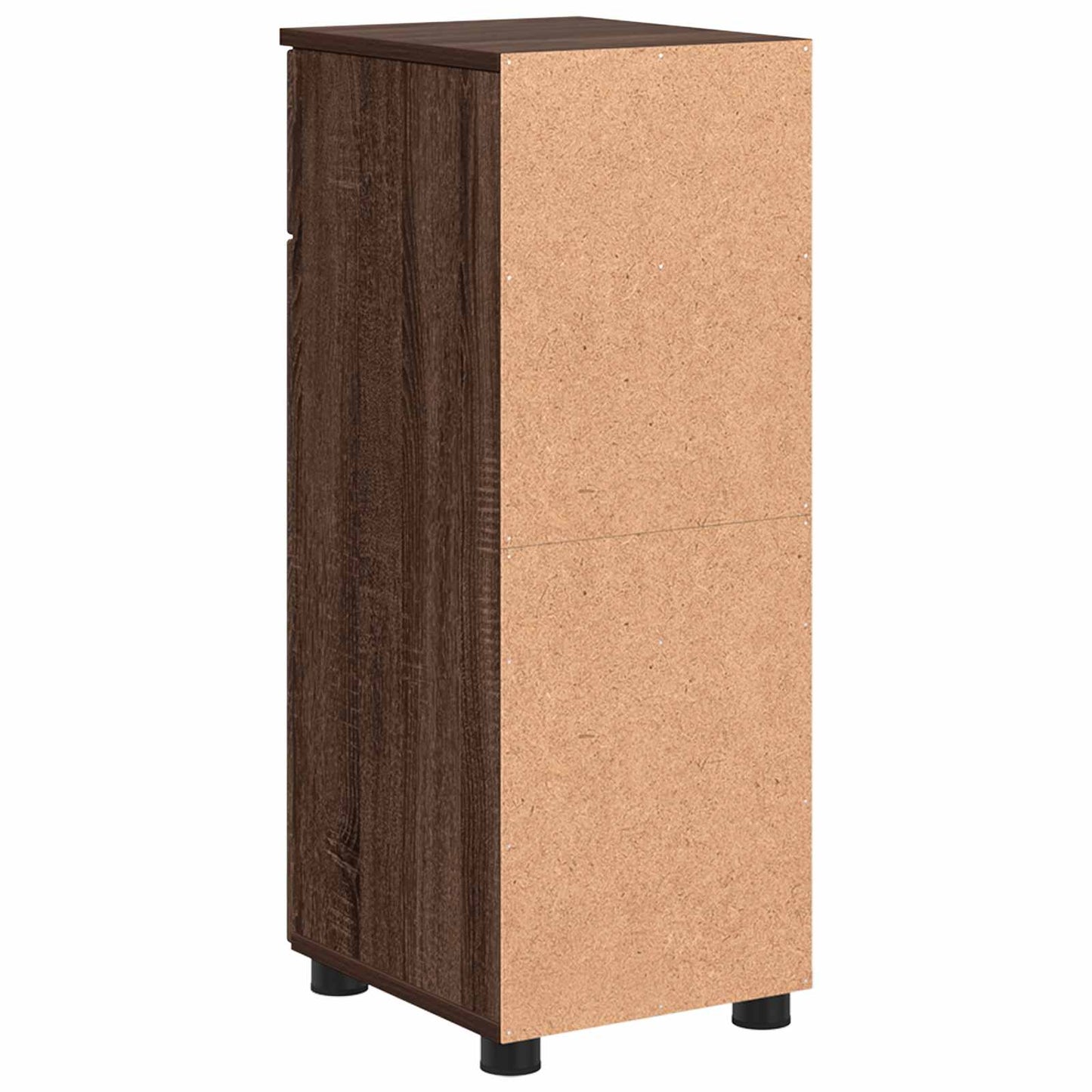 Bathroom Cabinet with Drawer Brown Oak 30 x 35 x 80 cm