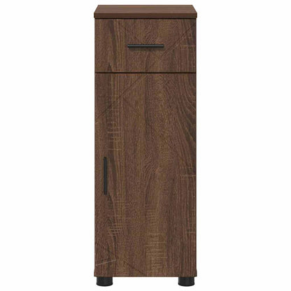 Bathroom Cabinet with Drawer Brown Oak 30 x 35 x 80 cm