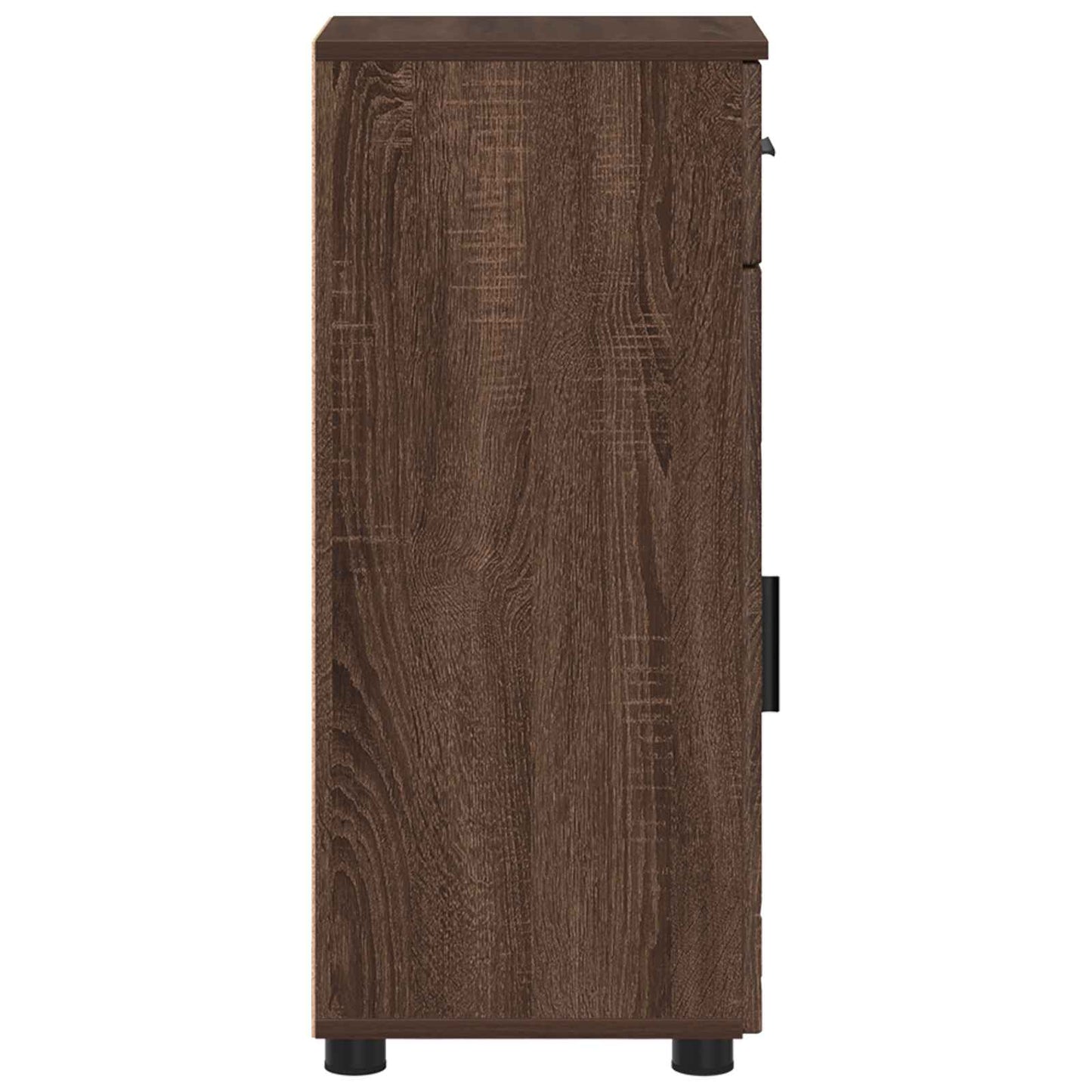 Bathroom Cabinet with Drawer Brown Oak 30 x 35 x 80 cm