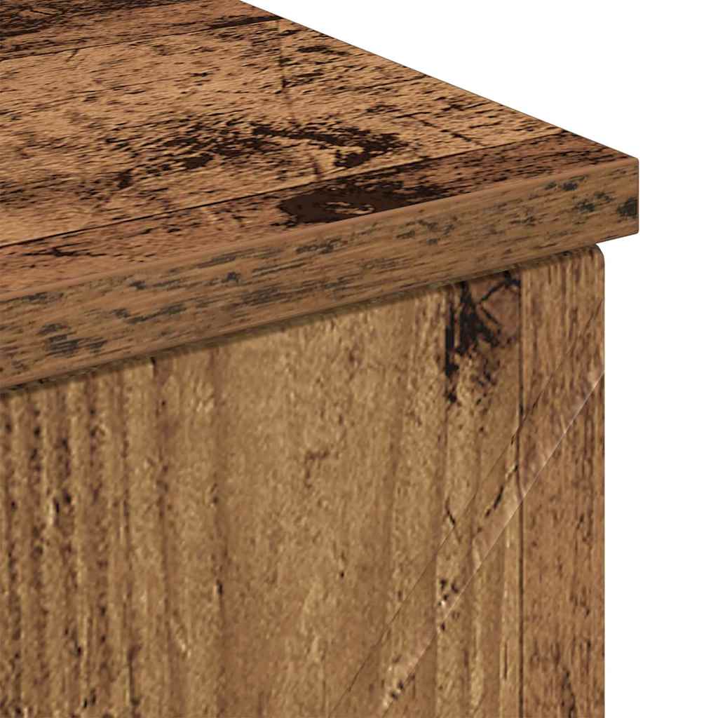 Bathroom Cabinet with Drawer with Door Old Wood 30 x 35 x 80 cm