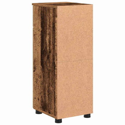 Bathroom Cabinet with Drawer with Door Old Wood 30 x 35 x 80 cm