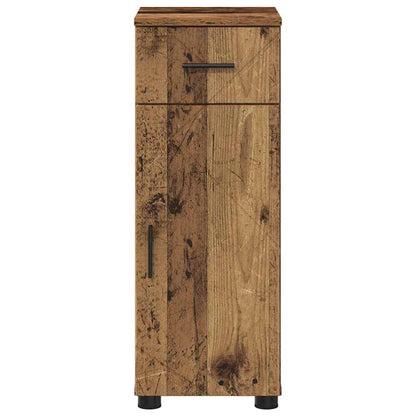 Bathroom Cabinet with Drawer with Door Old Wood 30 x 35 x 80 cm