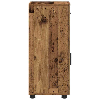 Bathroom Cabinet with Drawer with Door Old Wood 30 x 35 x 80 cm