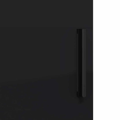 Bathroom Cabinet Black 30 x 35 x 192 cm Engineered wood & Metal
