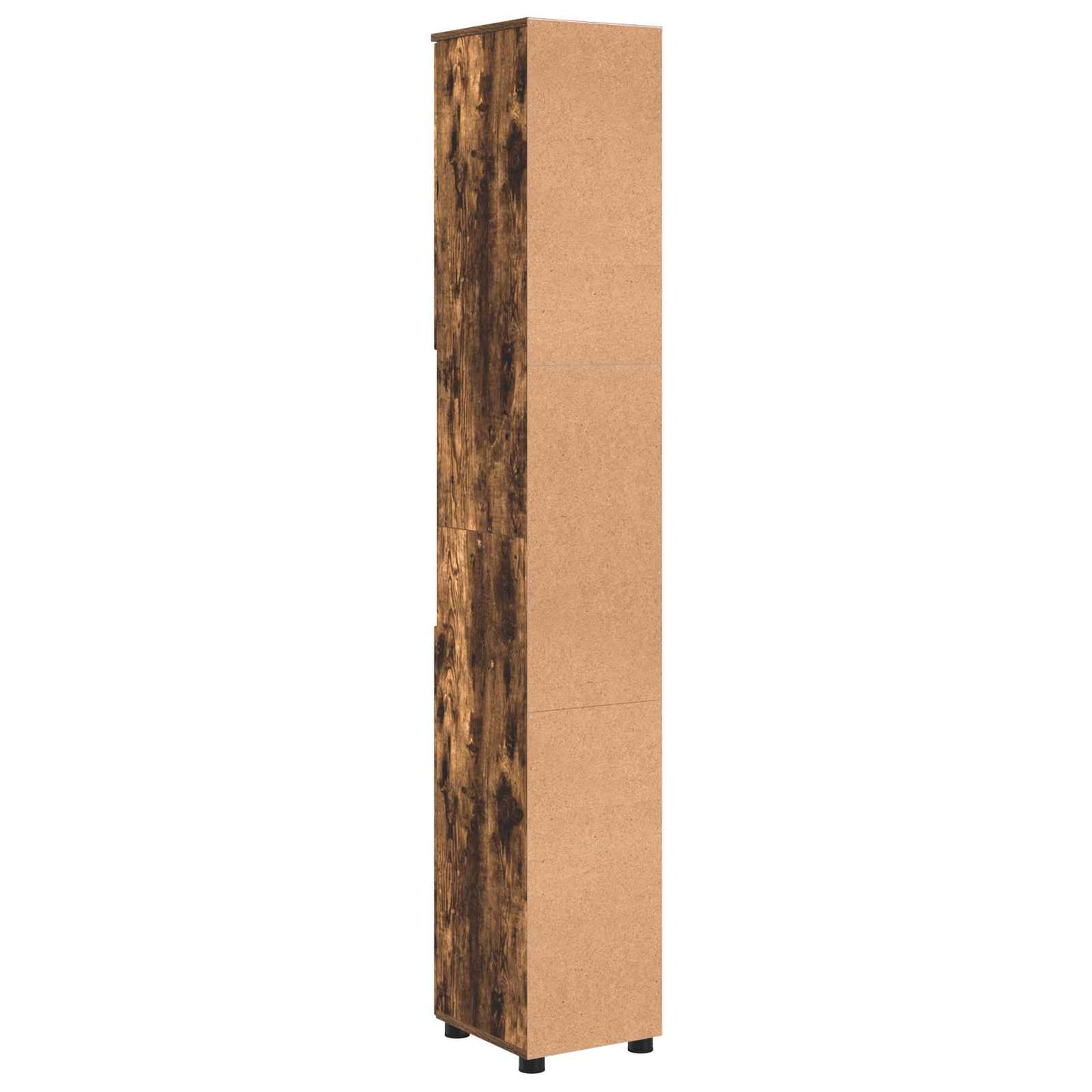 Bathroom Cabinet Smoked Oak 30 x 35 x 192 cm