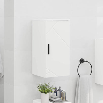 Bathroom Cabinet Wall-mounted with Door White 30 x 31.5 x 61 cm