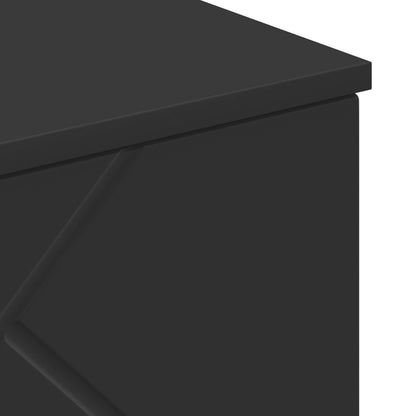 Bathroom Cabinet Wall-mounted with Door Black 30 x 31.5 x 61 cm