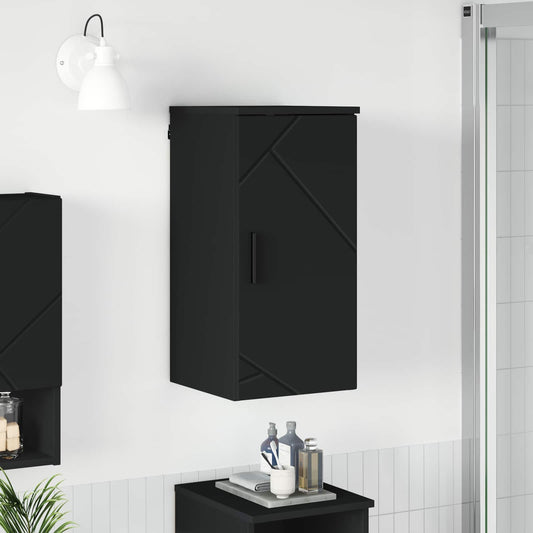Bathroom Cabinet Black 30 x 31.5 x 61 cm Engineered wood, Metal