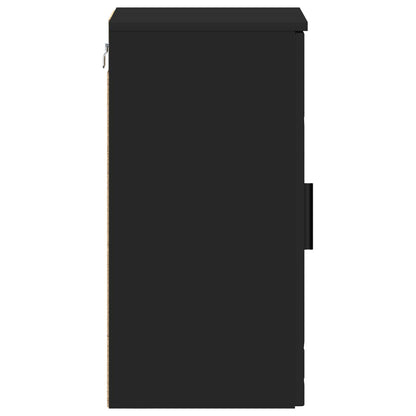 Bathroom Cabinet Black 30 x 31.5 x 61 cm Engineered wood, Metal