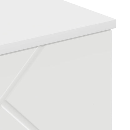 Bathroom Cabinet with Door High Gloss White 30 x 31.5 x 61 cm