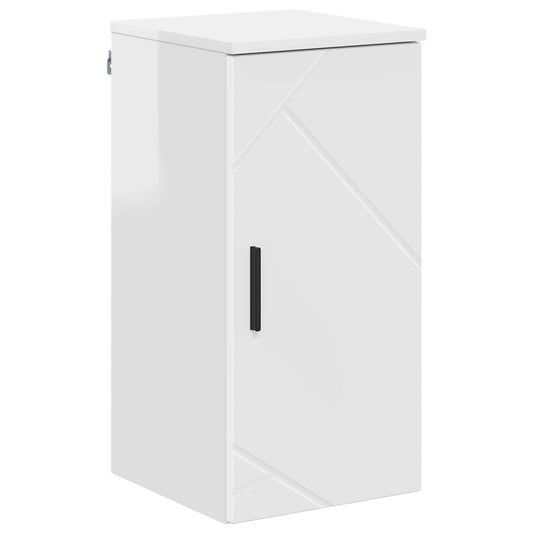 Bathroom Cabinet High Gloss White 30 x 31.5 x 61 cm