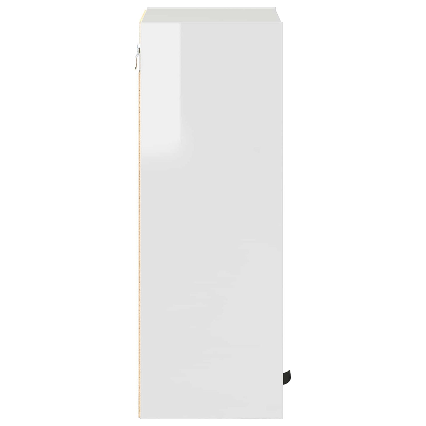 Bathroom Cabinet with Door High Gloss White 30 x 31.5 x 61 cm