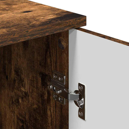 Bathroom Cabinet Wall-mounted Smoked Oak 30 x 31.5 x 61 cm