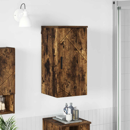 Bathroom Cabinet Smoked Oak 30 x 31.5 x 61 cm
