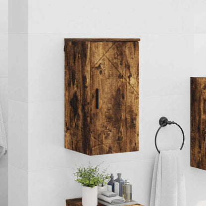 Bathroom Cabinet Wall-mounted Smoked Oak 30 x 31.5 x 61 cm