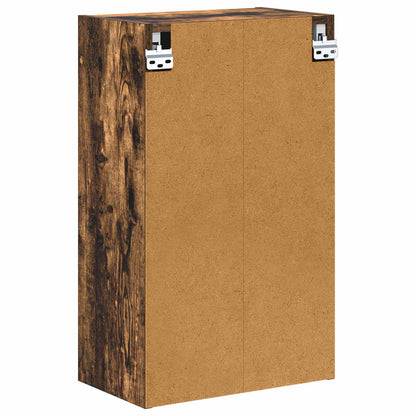 Bathroom Cabinet Wall-mounted Smoked Oak 30 x 31.5 x 61 cm