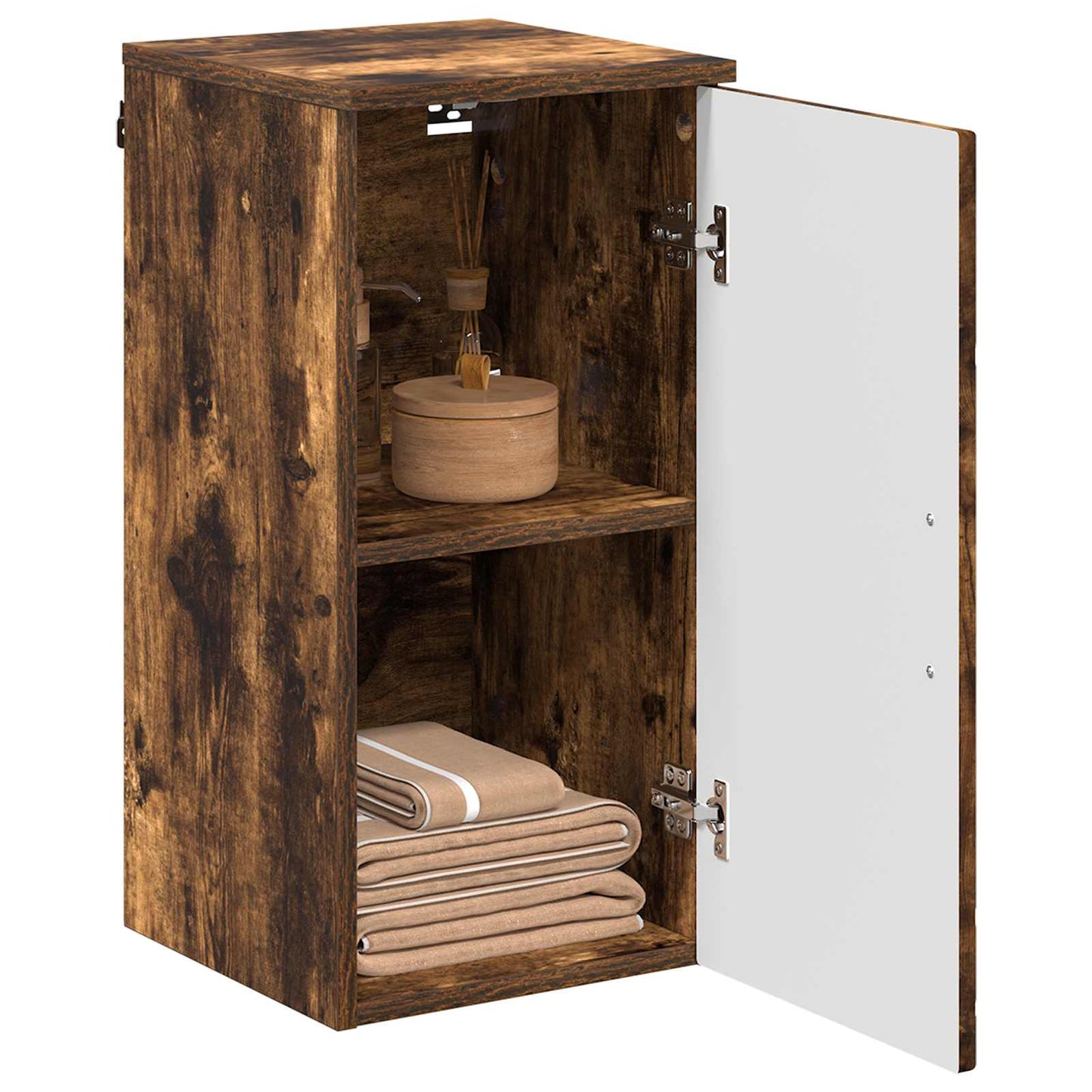 Bathroom Cabinet Smoked Oak 30 x 31.5 x 61 cm