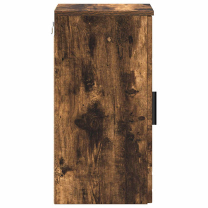 Bathroom Cabinet Smoked Oak 30 x 31.5 x 61 cm