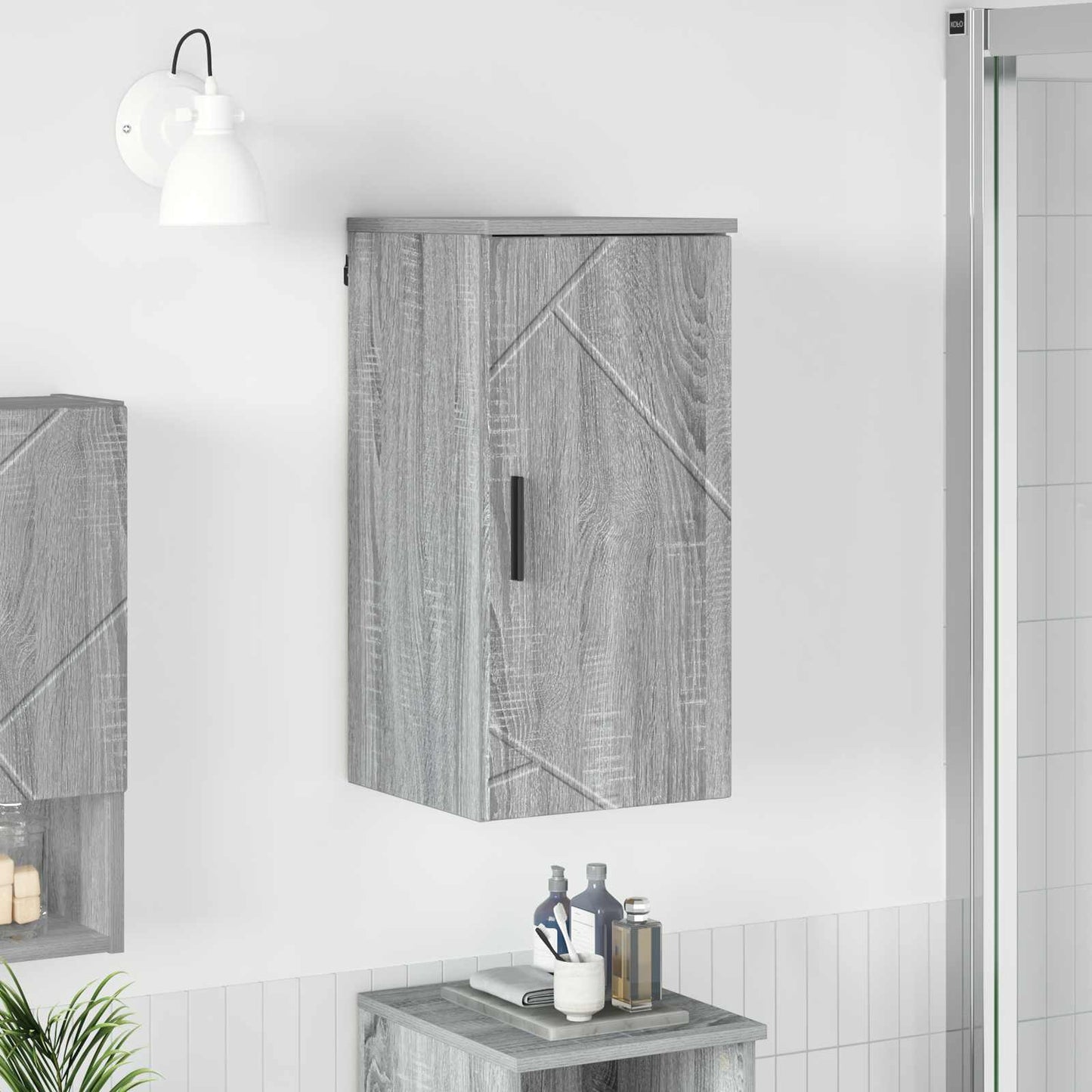 Bathroom Cabinet Wall-mounted Grey Sonoma 30 x 31.5 x 61 cm