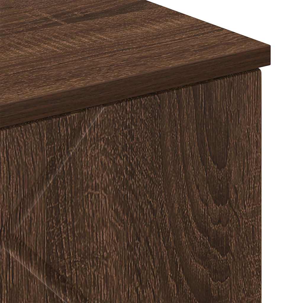Bathroom Cabinet Wall-mounted Brown Oak 30 x 31.5 x 61 cm