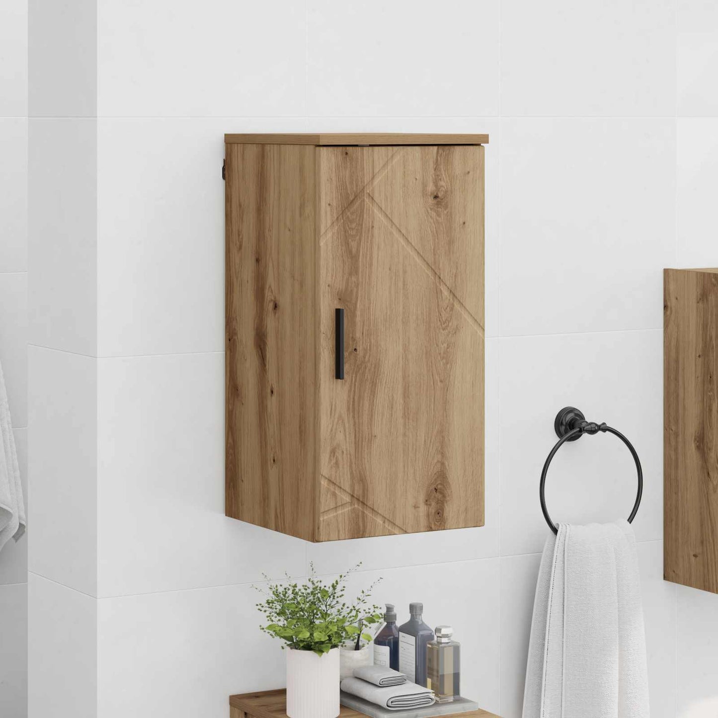 Bathroom Cabinet Wall-mounted Artisan Oak 30 x 31.5 x 61 cm