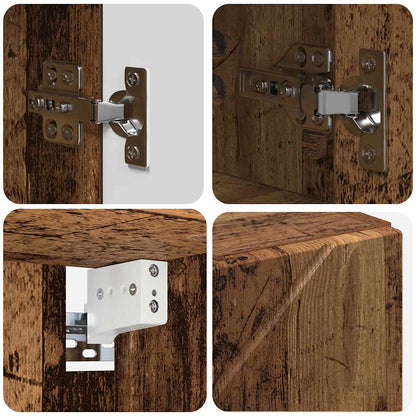 Mirror Cabinet Old Wood 80 x 17 x 55 cm Engineered Wood