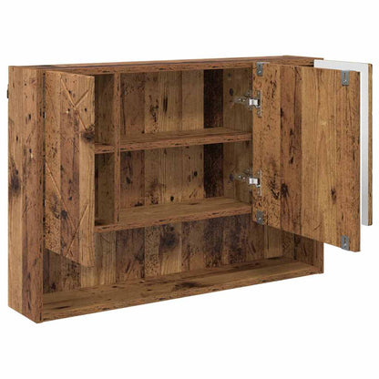 Mirror Cabinet Old Wood 80 x 17 x 55 cm Engineered Wood