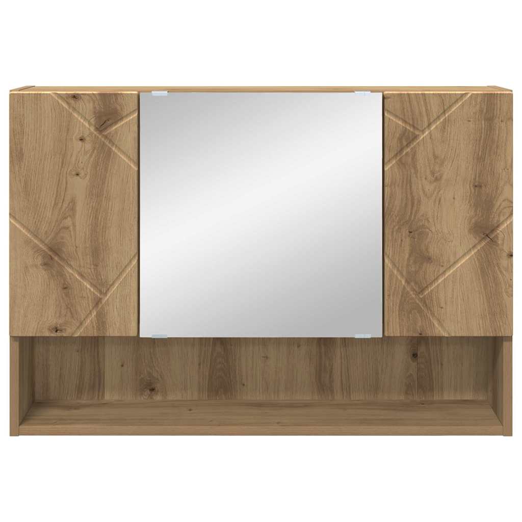 Mirror Cabinet Artisan Oak 80 x 17 x 55 cm Engineered Wood