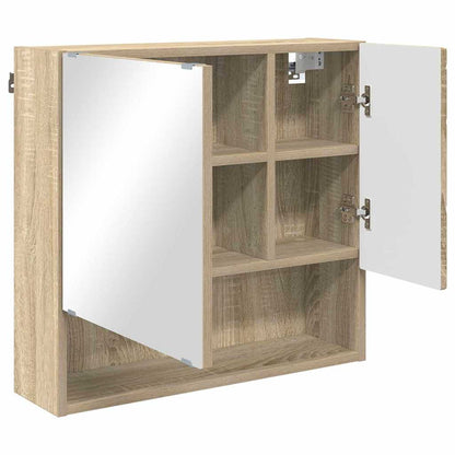 Mirror Cabinet Sonoma Oak 59 x 17 x 55 cm Engineered Wood