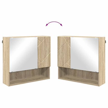 Mirror Cabinet Sonoma Oak 59 x 17 x 55 cm Engineered Wood