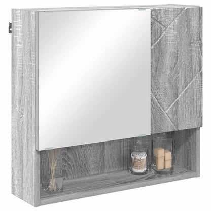 Mirror Cabinet Grey Sonoma 59 x 17 x 55 cm Engineered Wood