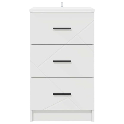 Bedside Cabinet White 38 x 38 x 66 cm Engineered wood