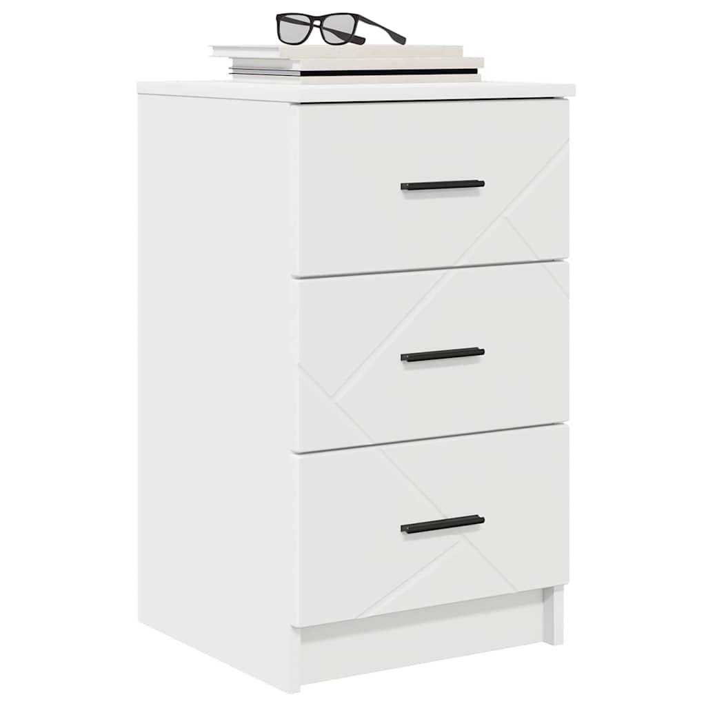 Bedside Cabinet White 38 x 38 x 66 cm Engineered wood