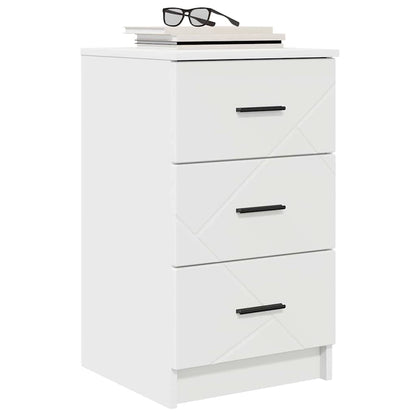 Bedside Cabinet White 38 x 38 x 66 cm Engineered wood