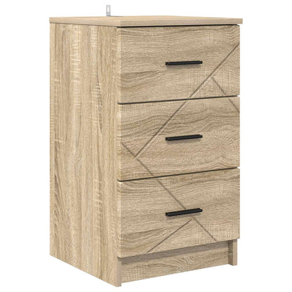 Bedside Cabinet Sonoma oak 38 x 38 x 66 cm Engineered wood