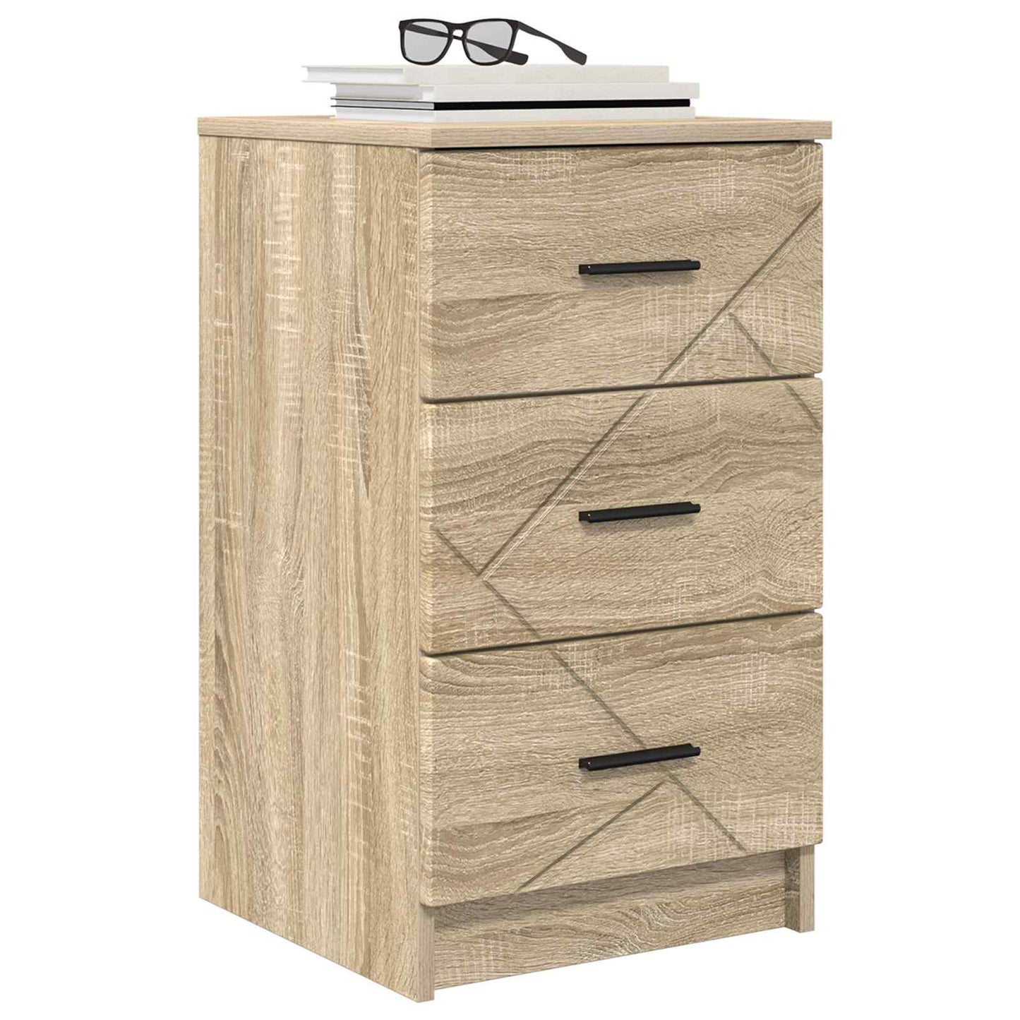 Bedside Cabinet Sonoma oak 38 x 38 x 66 cm Engineered wood